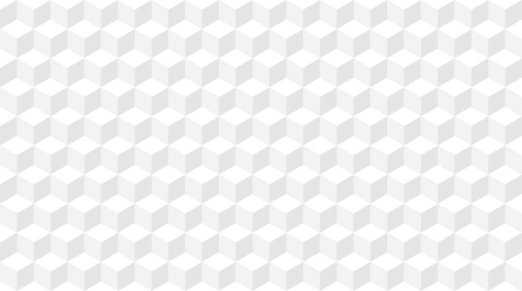 Gray cube geometric shape seamless pattern background. Vector illustration