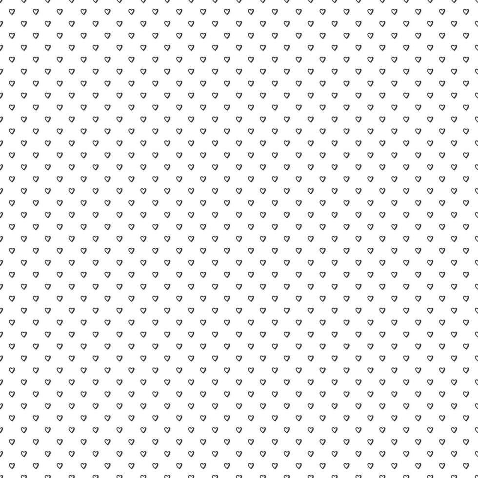 Seamless pattern heart draw. Vector illustration