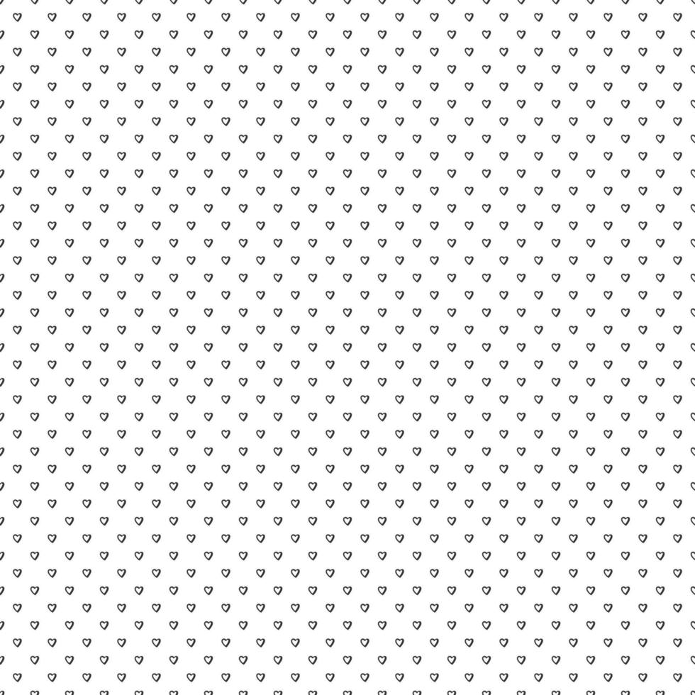 Seamless pattern heart draw. Vector illustration