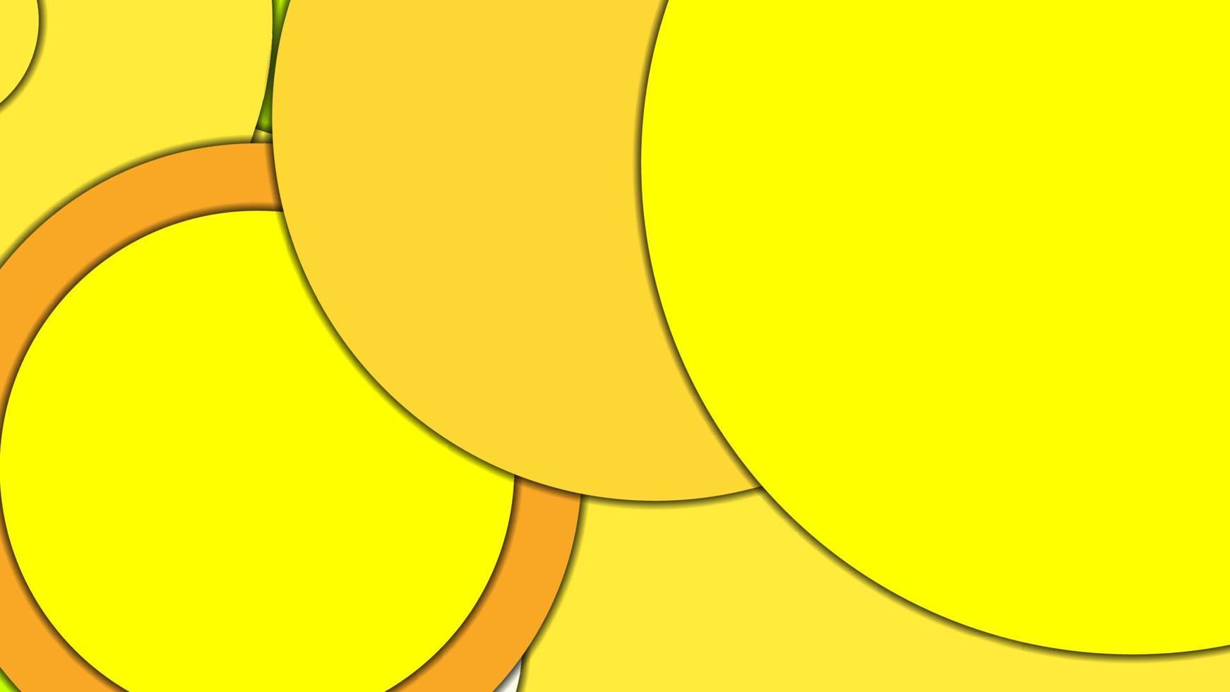 fondo vectorial geométrico abstracto en estilo de diseño de materiales con una paleta armonizada limitada, con círculos concéntricos y rectángulos girados con sombras, imitando papel cortado. vector