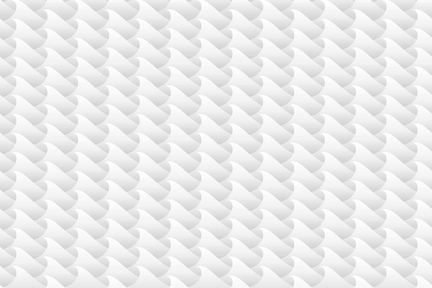 Sea wave seamless pattern white and gray background. Vector illustration