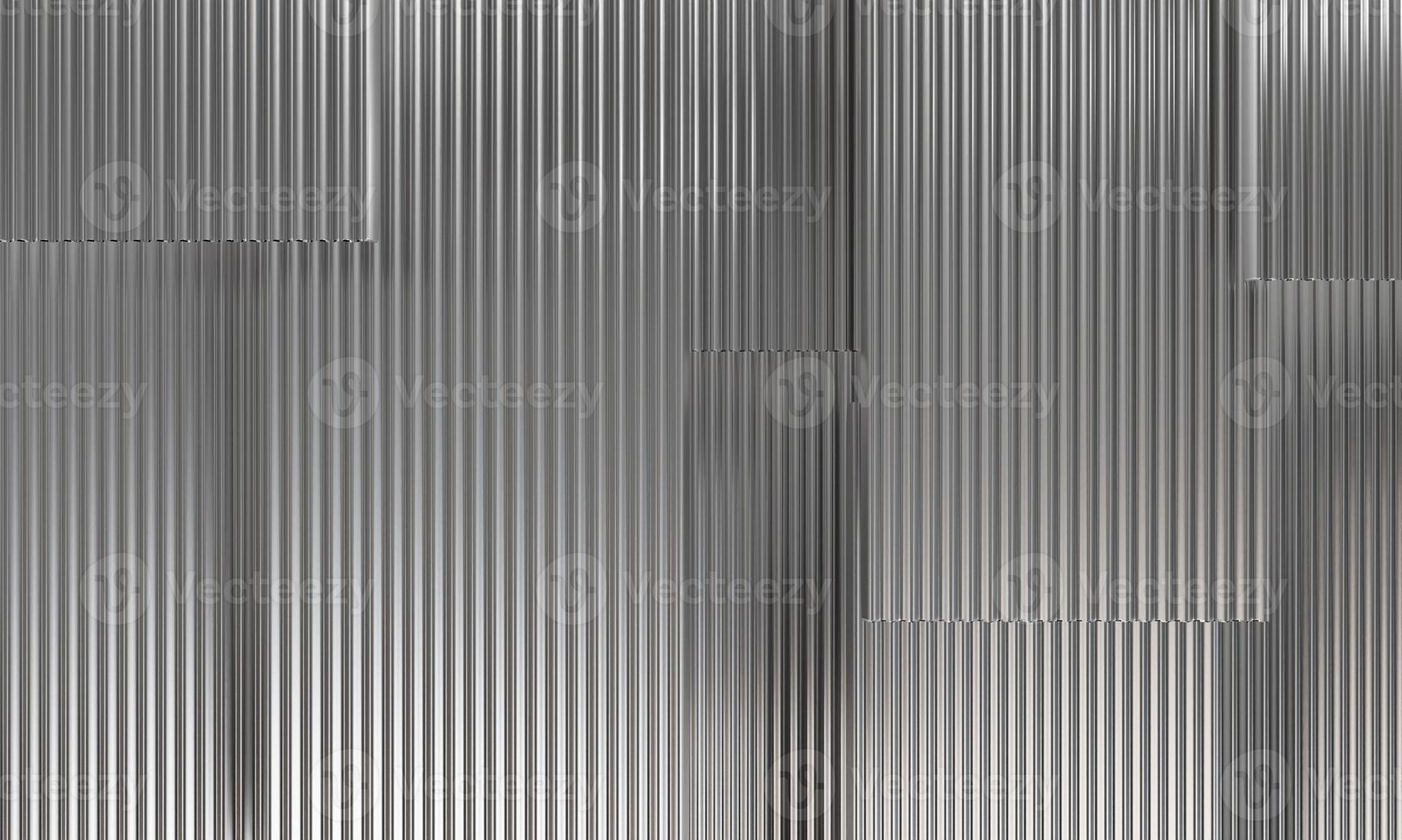 Corrugated metal texture galvanize steel 3D render Background photo