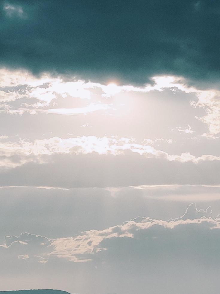 nature sky background cloudy The vast blue sky and clouds. blue sky background with tiny clouds nature. Free Photo