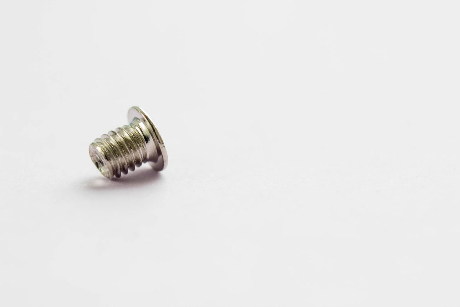 Bolt closeup with place for your design. Minimalism photo