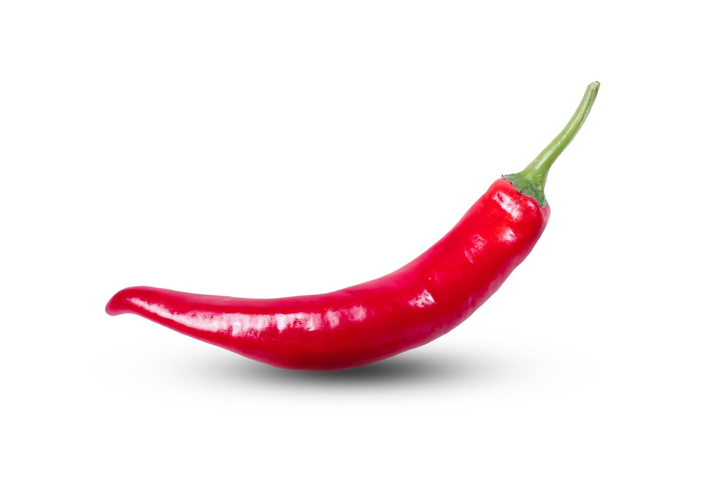 Red peppers isolated on a white background. photo