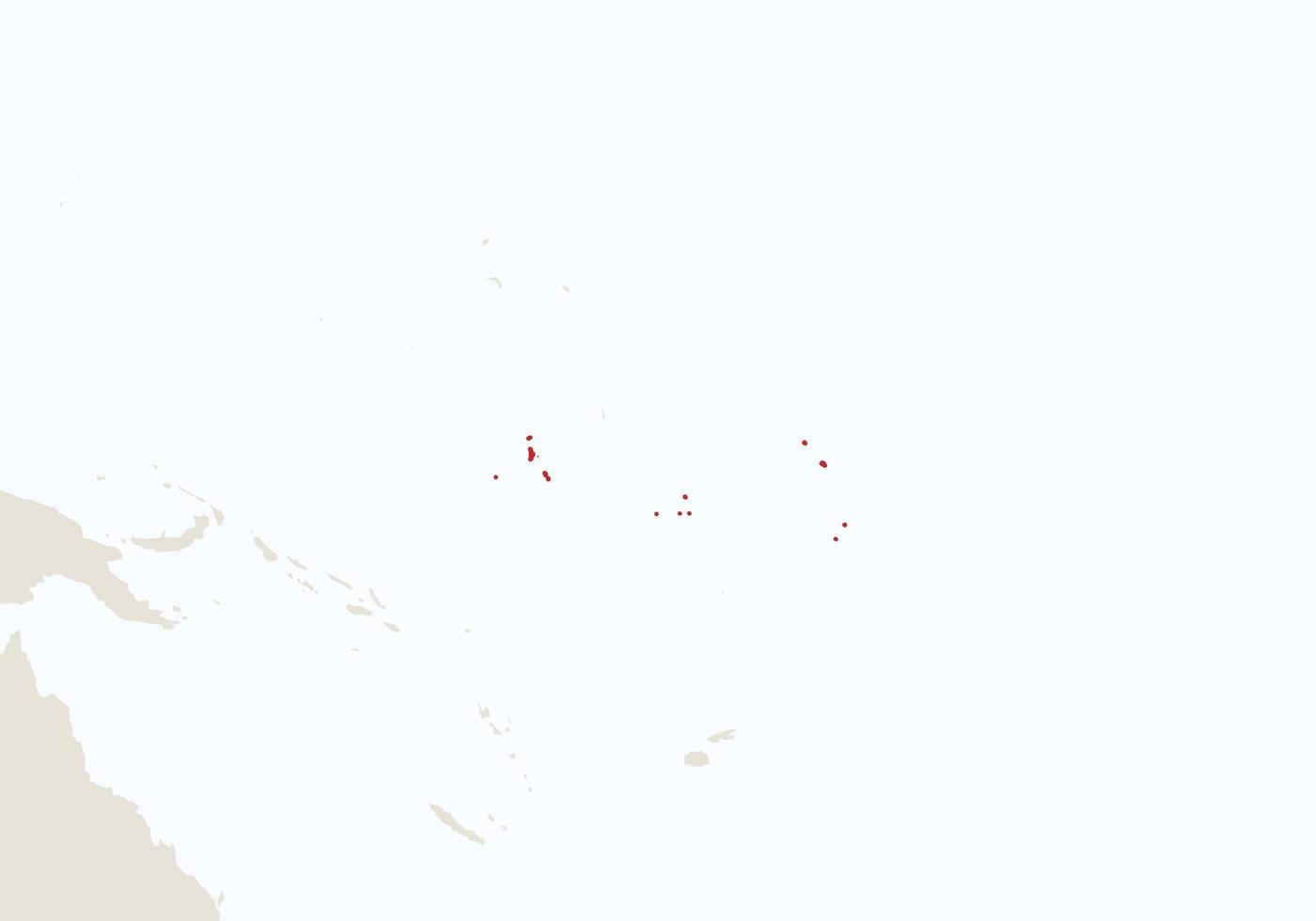 Oceania with highlighted Kiribati map. vector