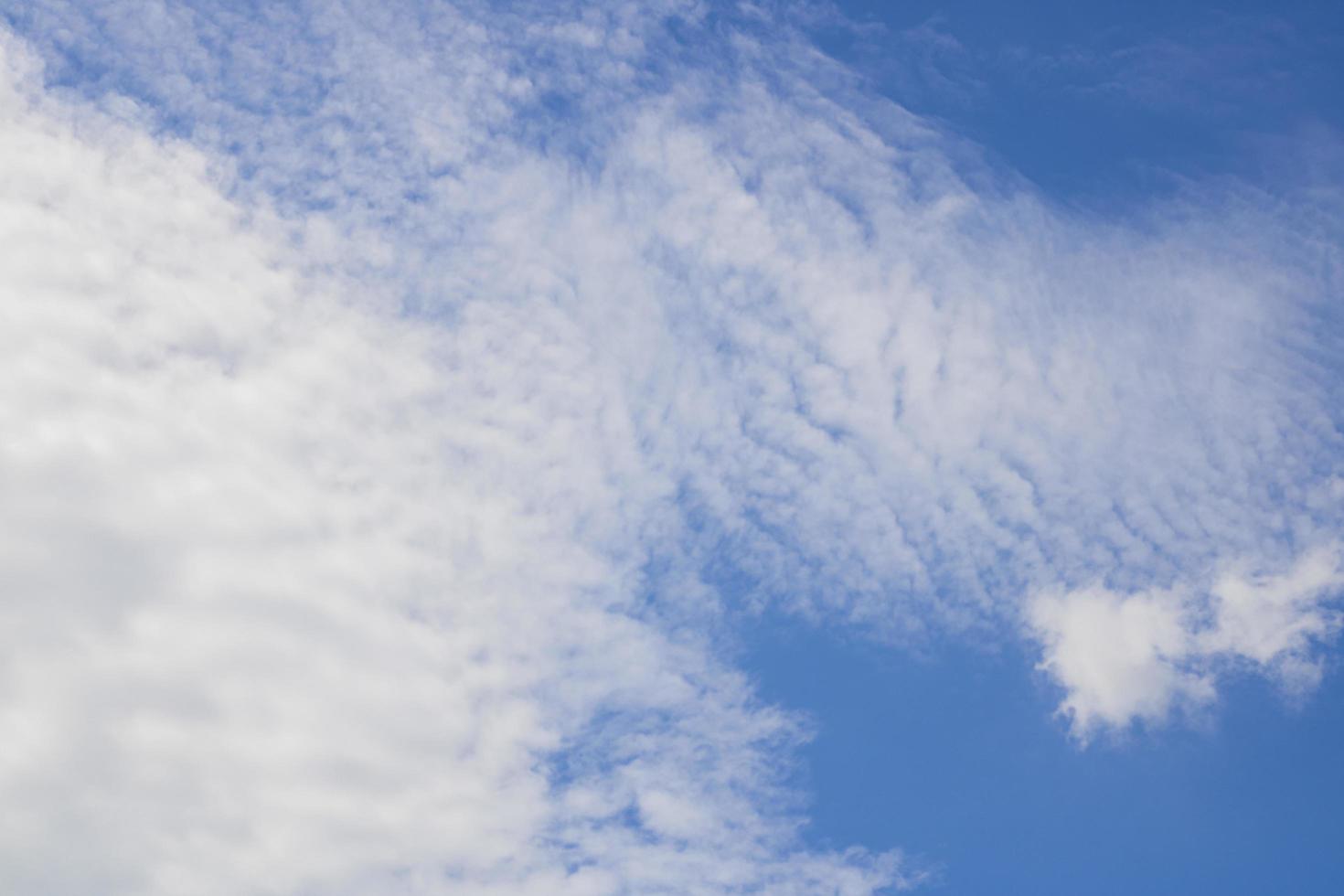 White sky and clouds photo