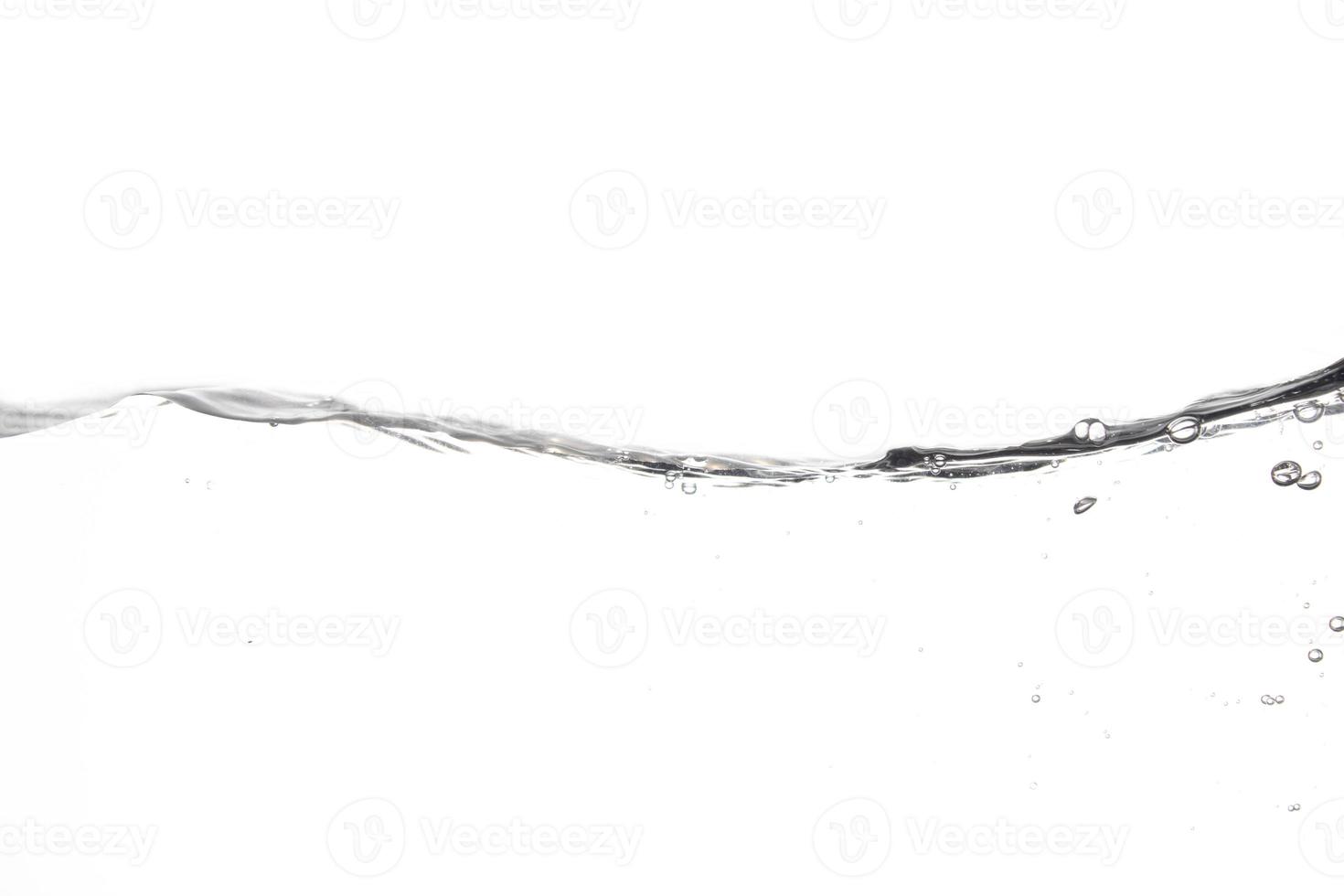 Splashing water surface with a white background photo