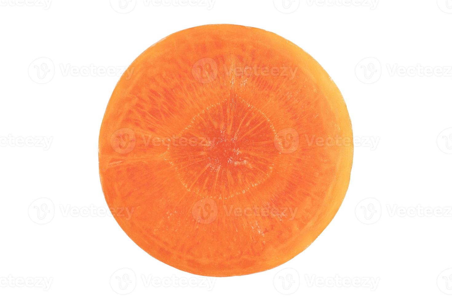 fresh carrots isolated on a white background photo