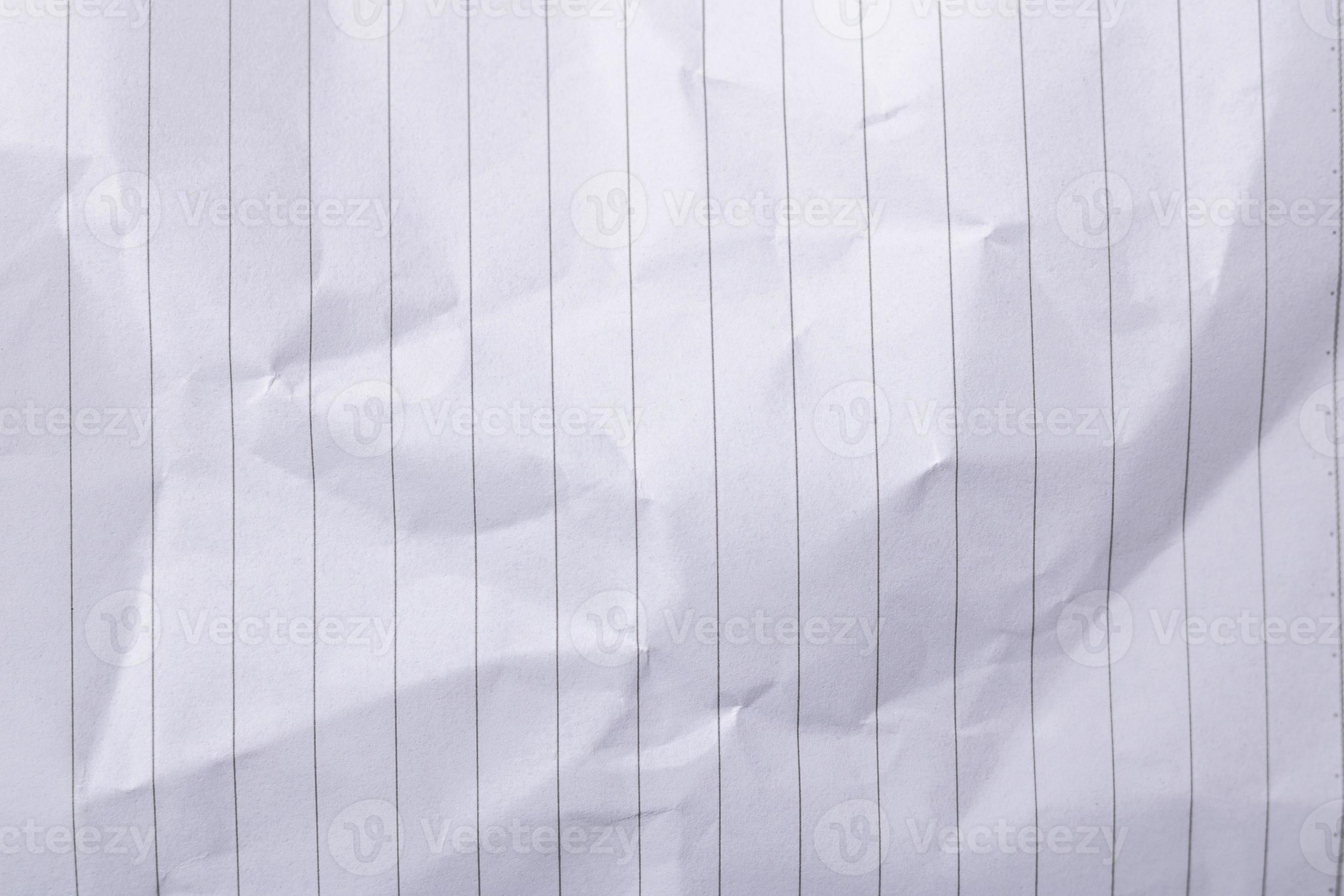 White lined paper. Crumpled paper. crease by hand recycled 8093002