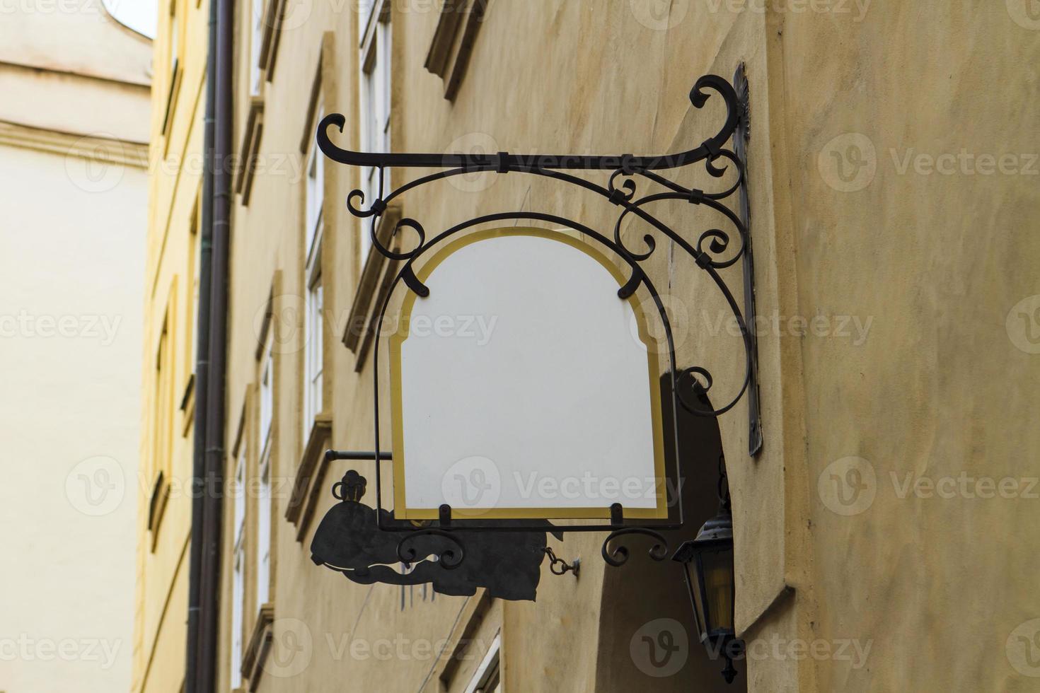 Empty street sign photo