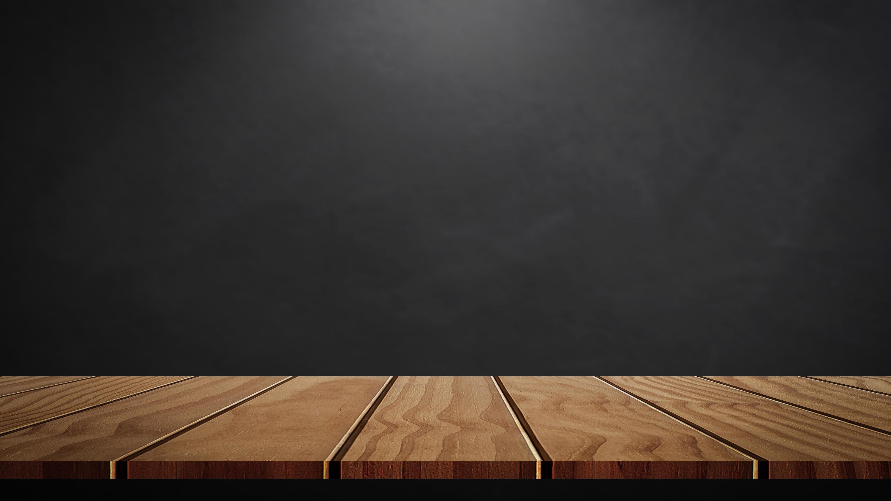 Wooden table with dark gray blurred background. 8094405 Stock Photo at