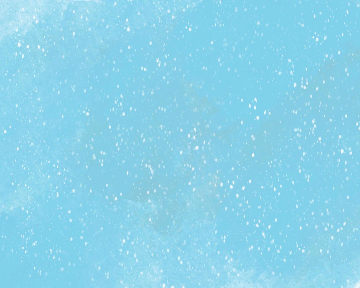 Watercolor background, winter blue and snowing, Christmas festival background concept, hand drawn illustration. photo