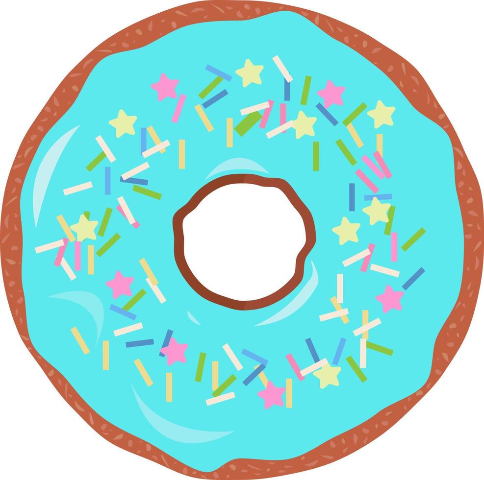 ilustración vectorial de rosquilla vector