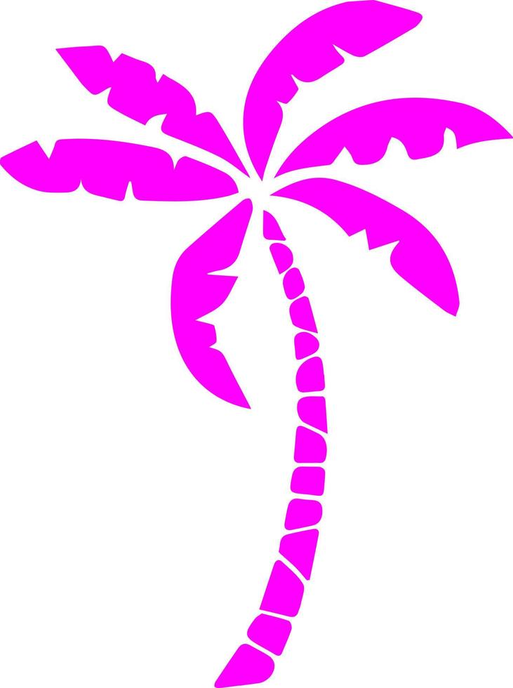 Palm tree, tropical plant. vector