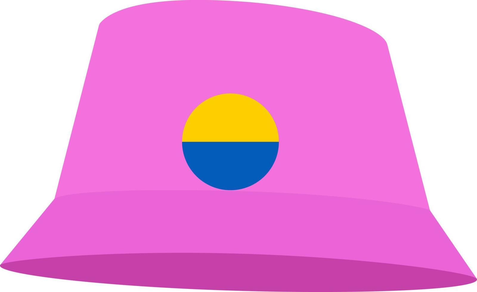 Pink Panama, the symbol of Ukraine. vector