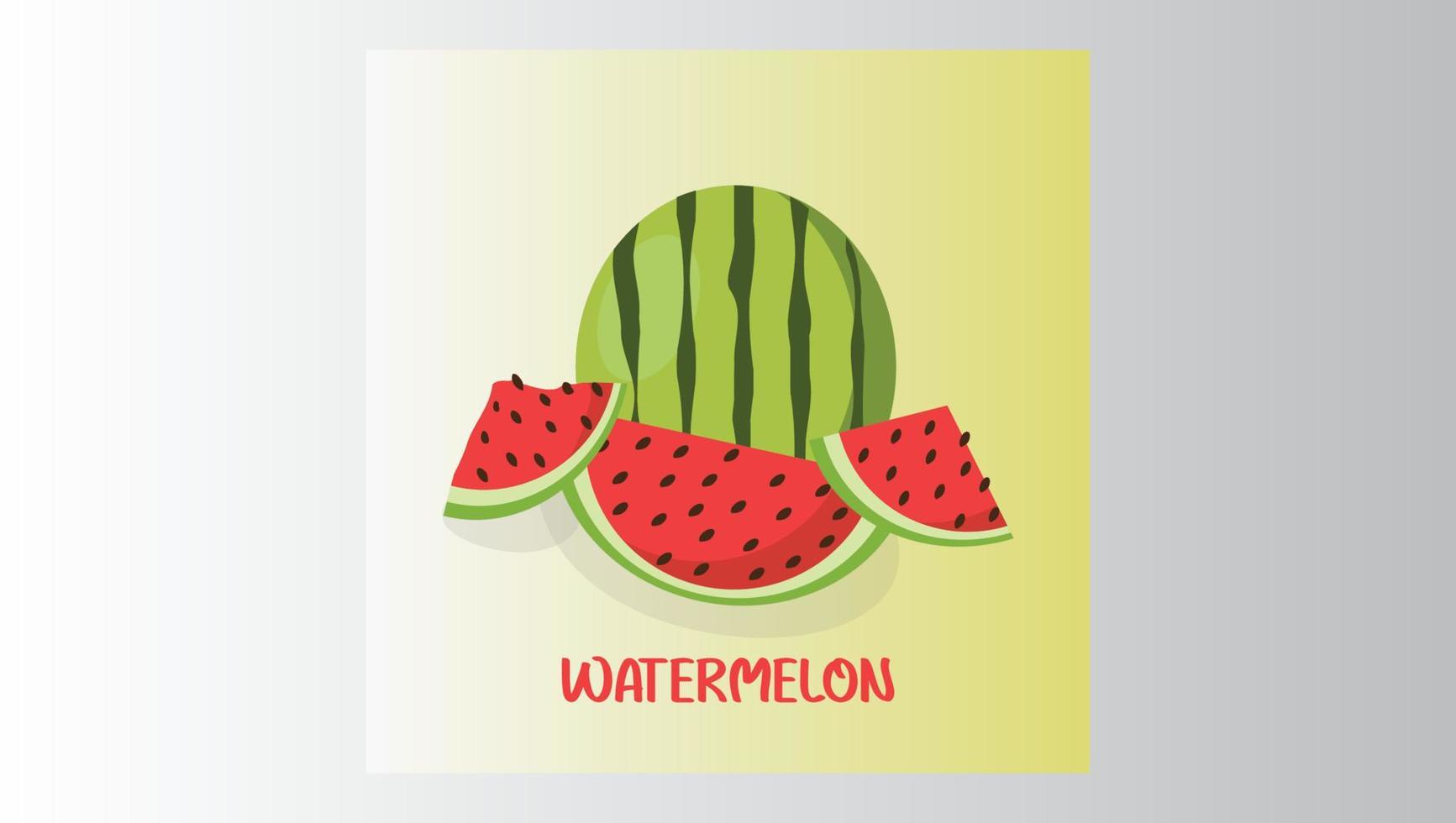 fresh watermelon vector free