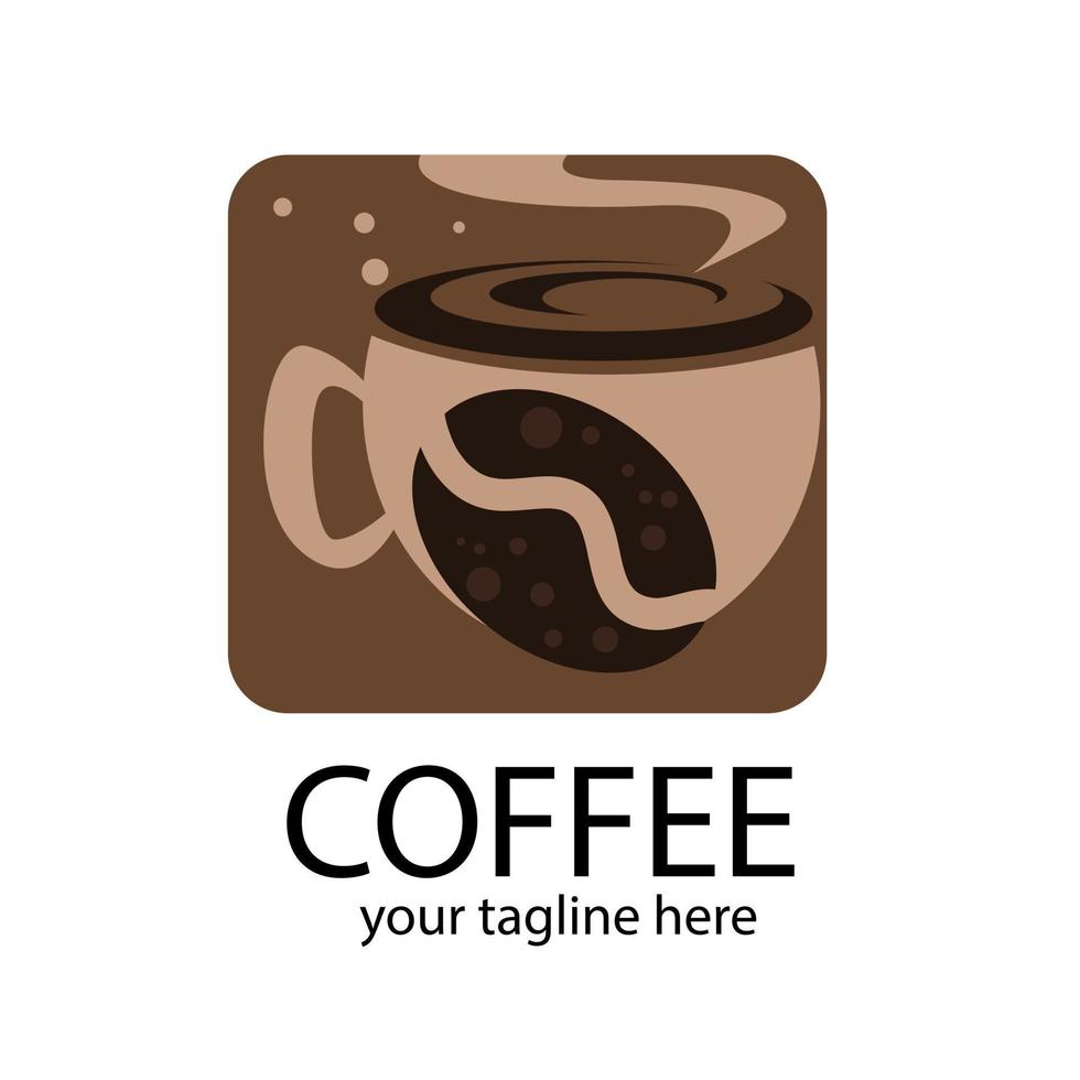 logotipo de la taza de café - ilustración vectorial vector