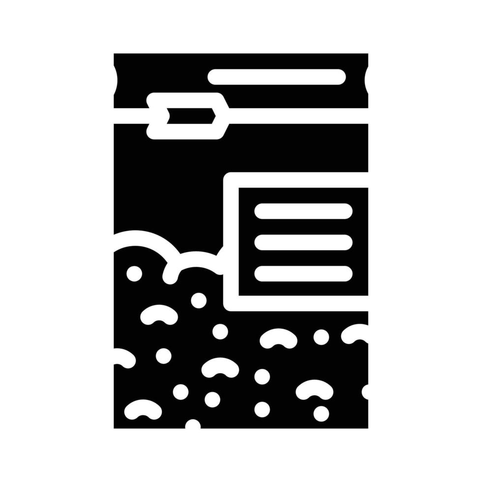 paquete abstracto glifo icono vector ilustración