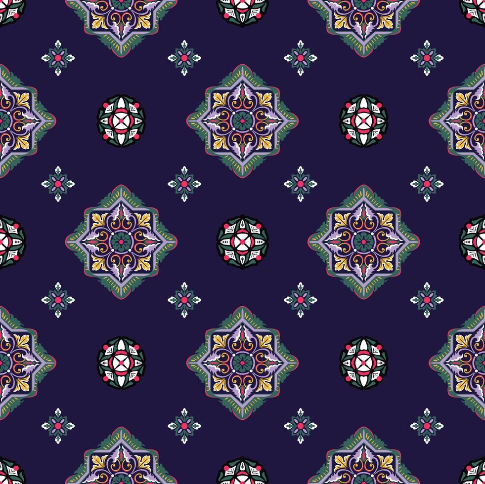 Geometric pattern of small motifs ideal for textiles and decoration vector