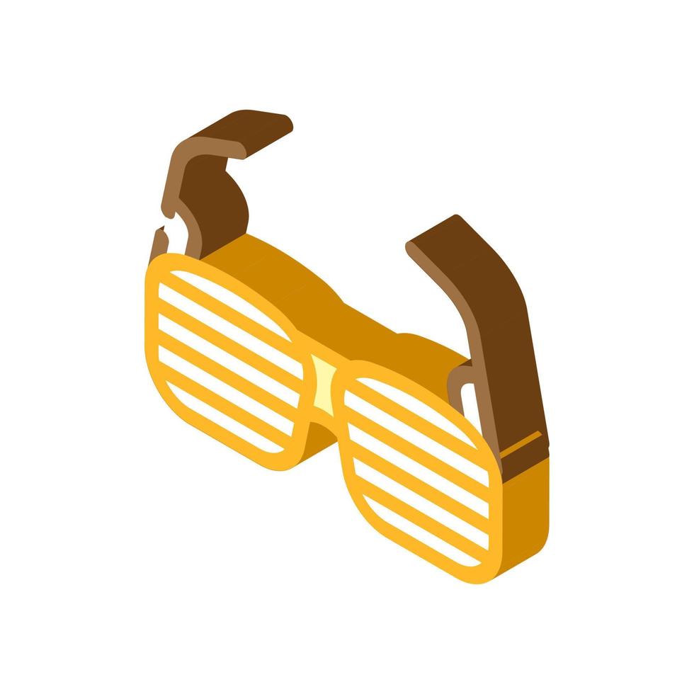 gafas jefe accesorio icono isométrico ilustración vectorial vector