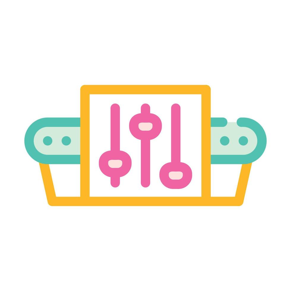 conveyor settings color icon vector illustration sign