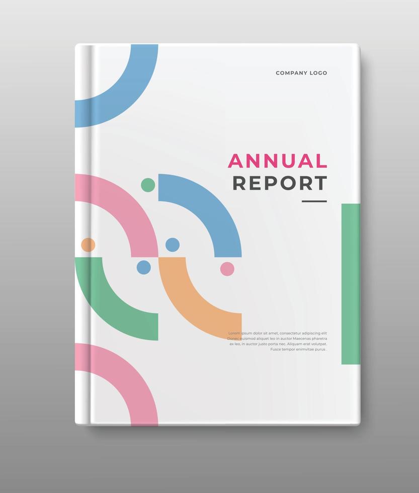 annual report  cover design collection vector