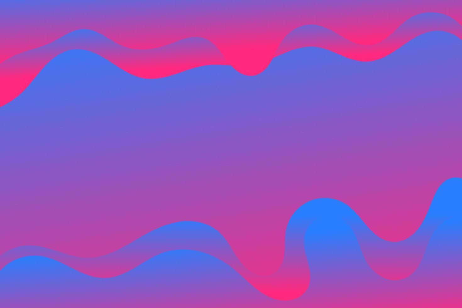 Nice background with beautiful gradation waves in blue pink, abstract background vector