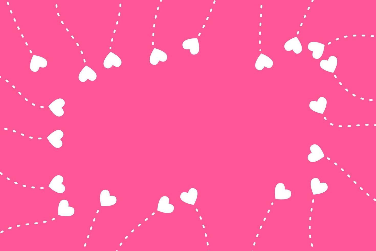 Valentine theme background with little white heart vector