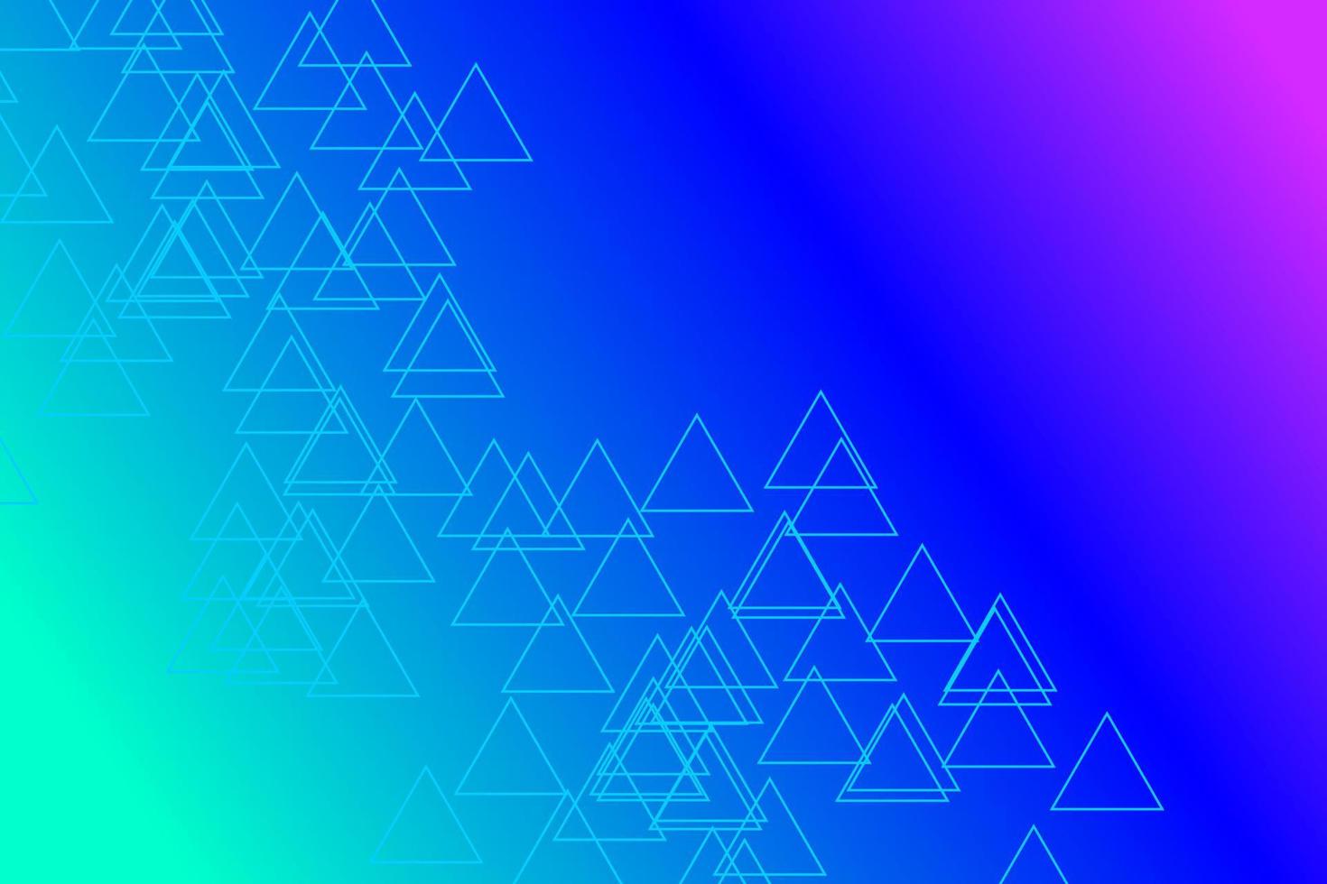 Blue and purple gradient background with triangular stripe pattern at bottom corner vector