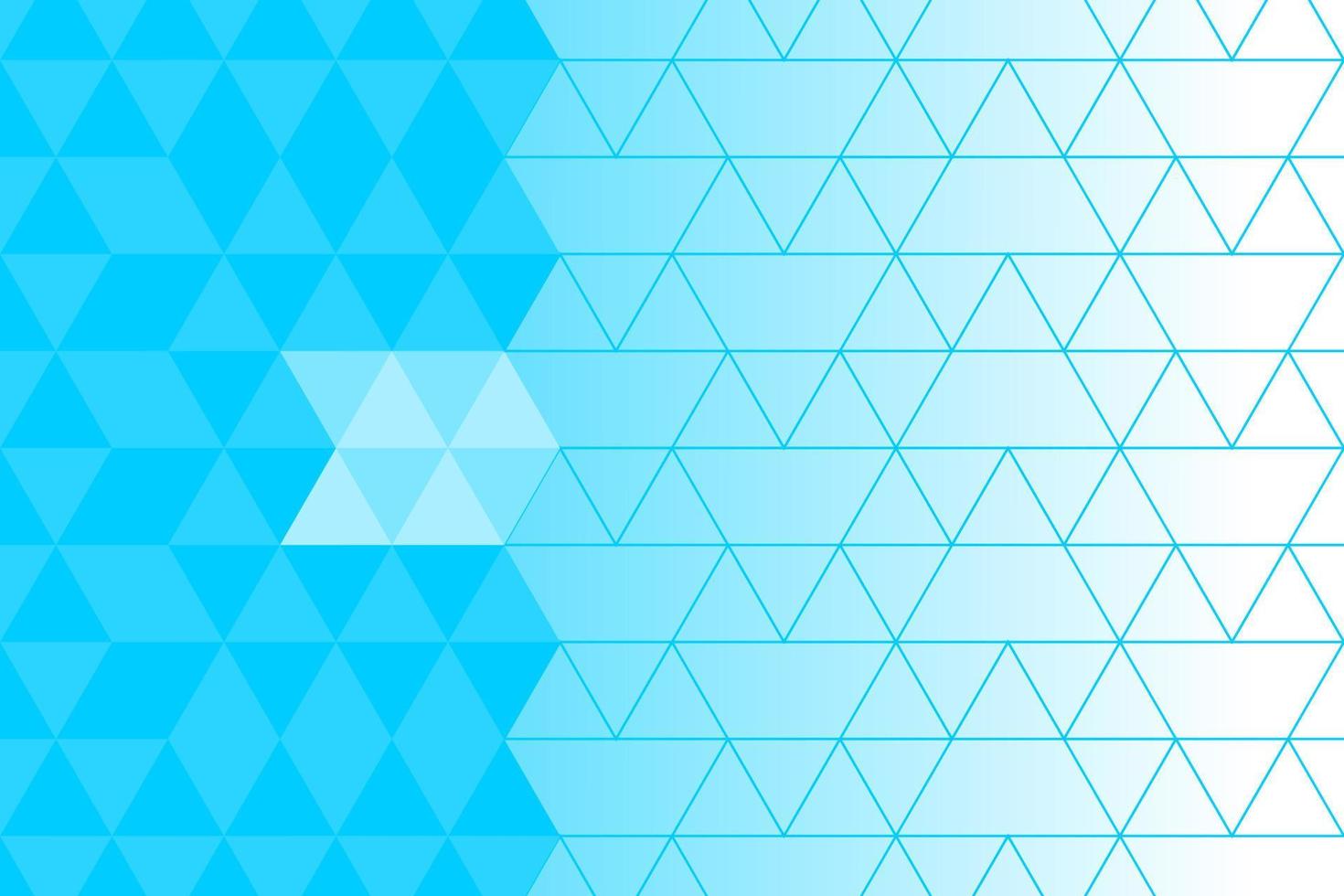 Half screen blue diamond background with nice triangle lines vector
