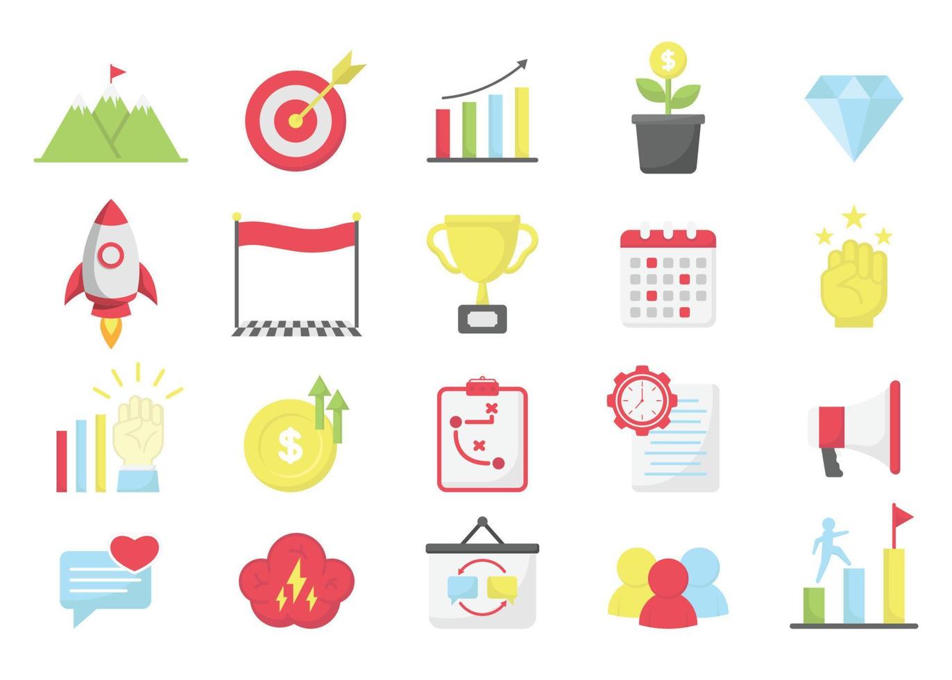 motivation icon set design template vector illustration