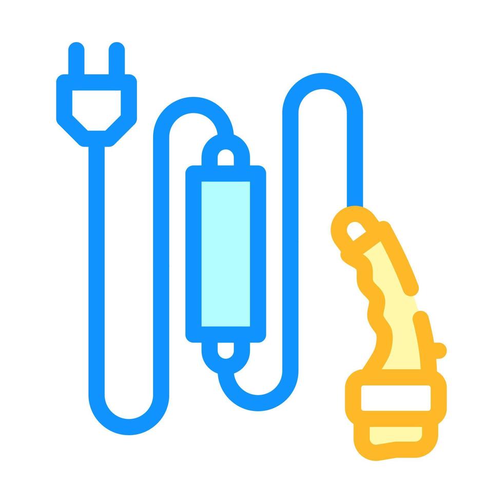 charging cable color icon vector illustration color