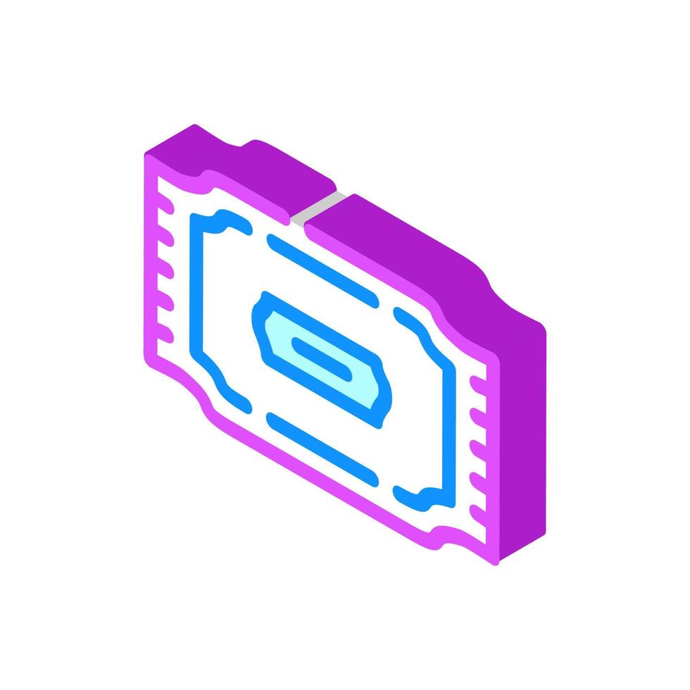 package of napkins isometric icon vector illustration