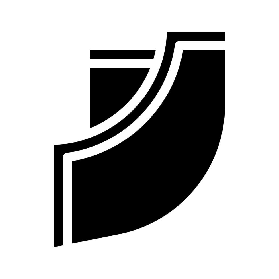 ilustración de vector de icono de glifo de bolsillo de pantalón