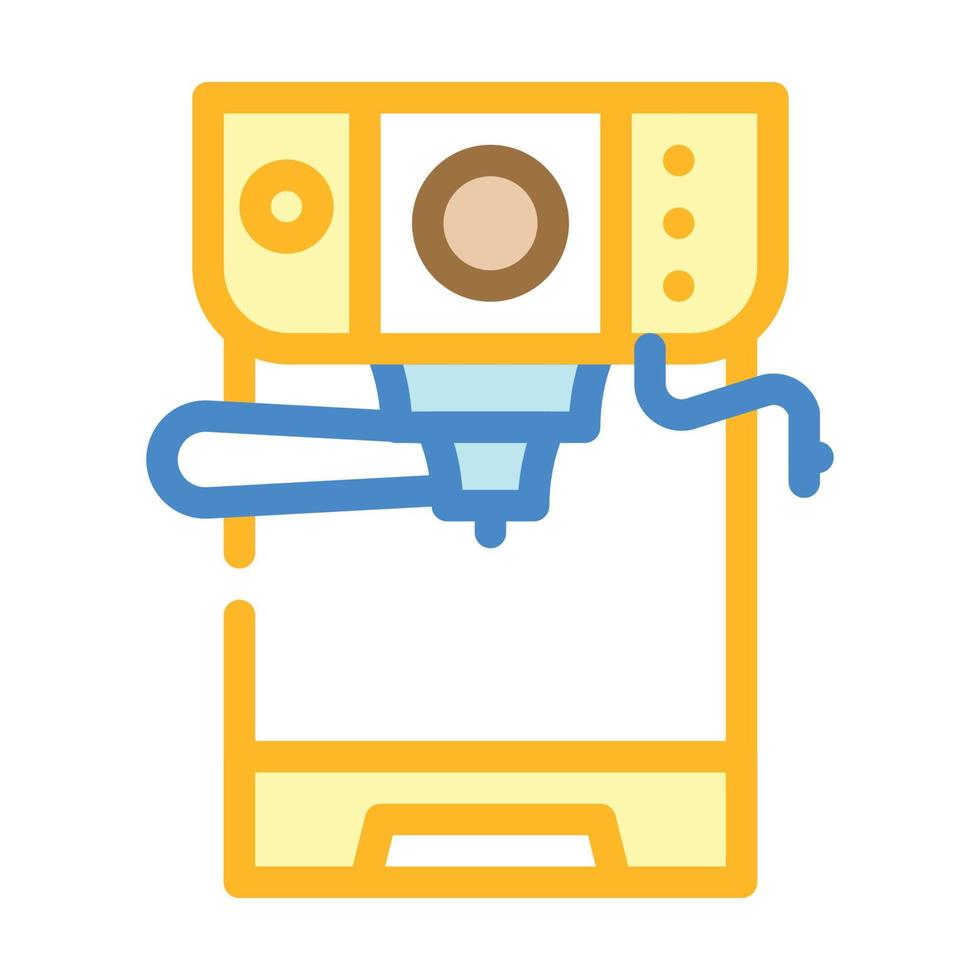 conventional coffee machine color icon vector illustration
