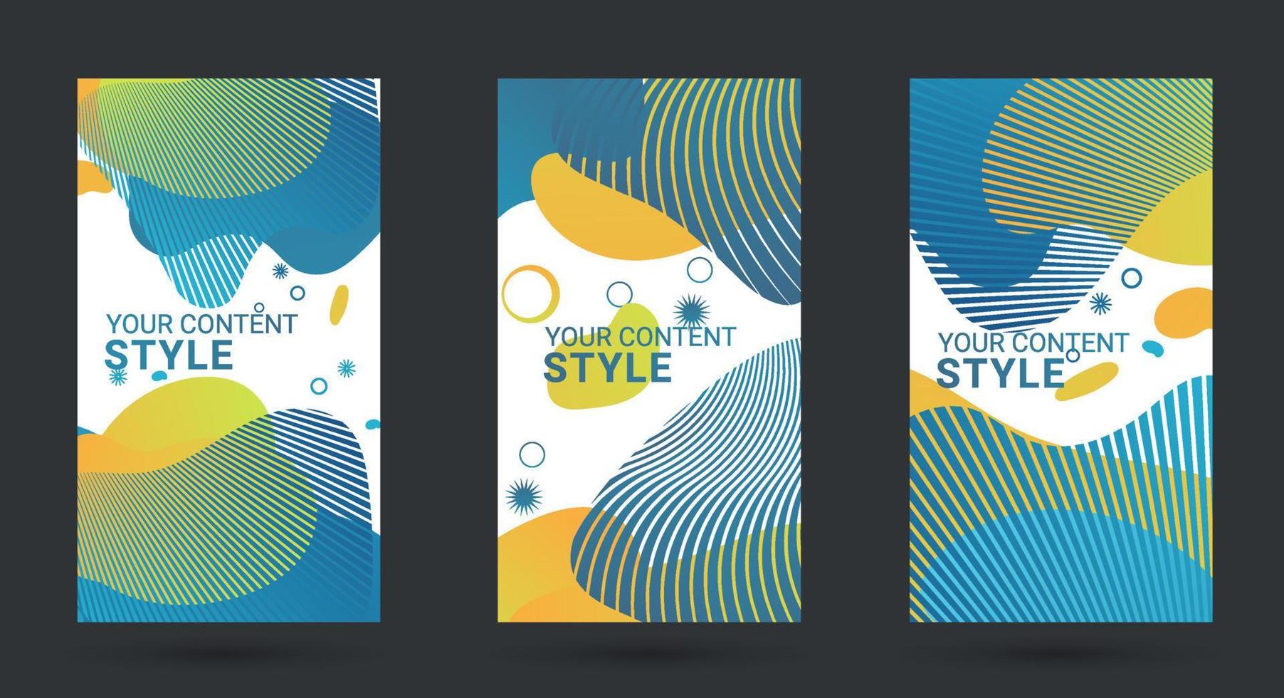 abstract colorful elements design style vector