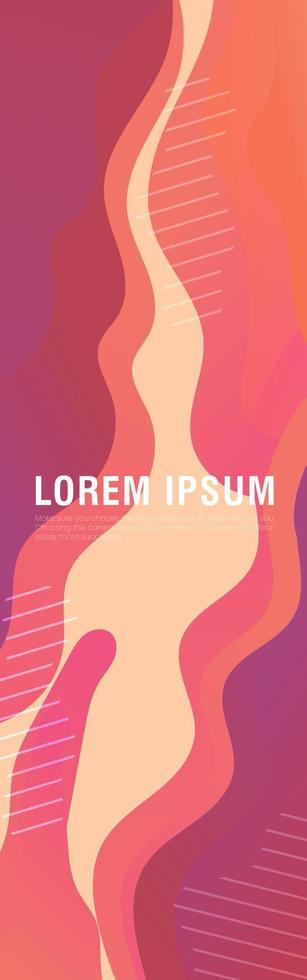 colorful set of Abstract modern graphic elements. Dynamical colored forms and line. Gradient abstract banners with flowing liquid shapes. Template for the design of a banner for presentation vector