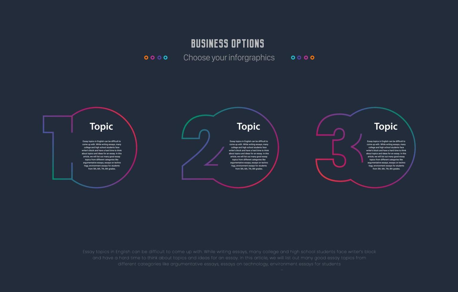 Infographic  five Layout Vector Illustration