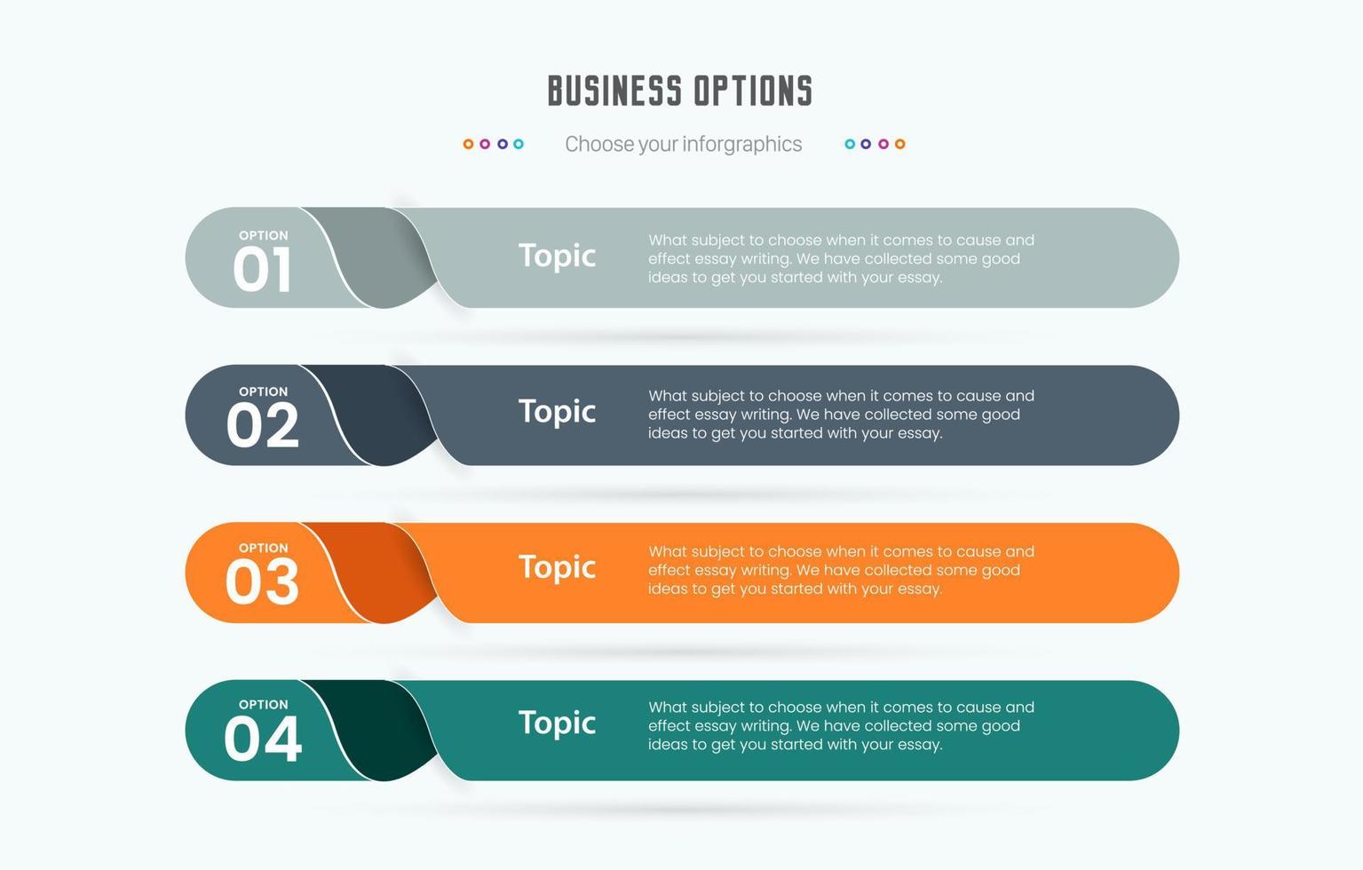 Infographic  five Layout Vector Illustration