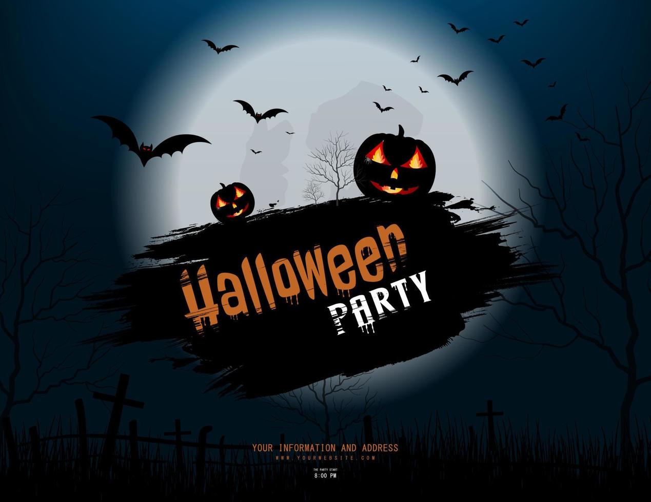 pumpkin and Halloween concept design. Halloween holiday. All Saints' Day vector