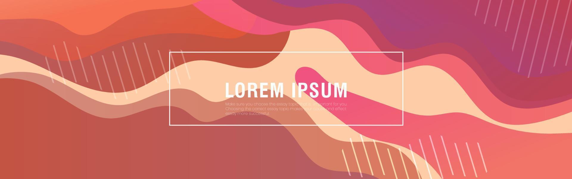 colorful set of Abstract modern graphic elements. Dynamical colored forms and line. Gradient abstract banners with flowing liquid shapes. Template for the design of a banner for presentation vector