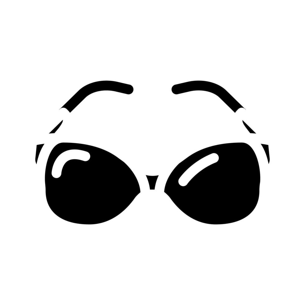 sunglasses accessory glyph icon vector illustration