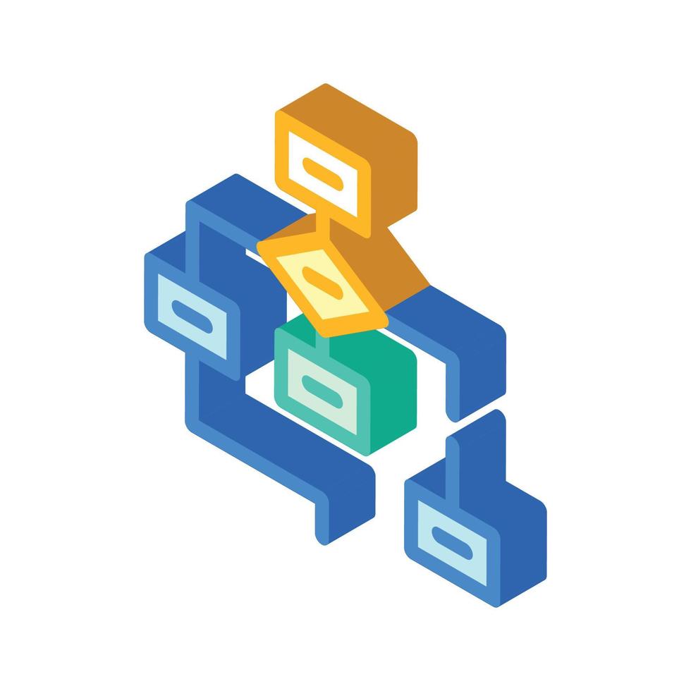 program hierarchy isometric icon vector isolated illustration 8096552 ...