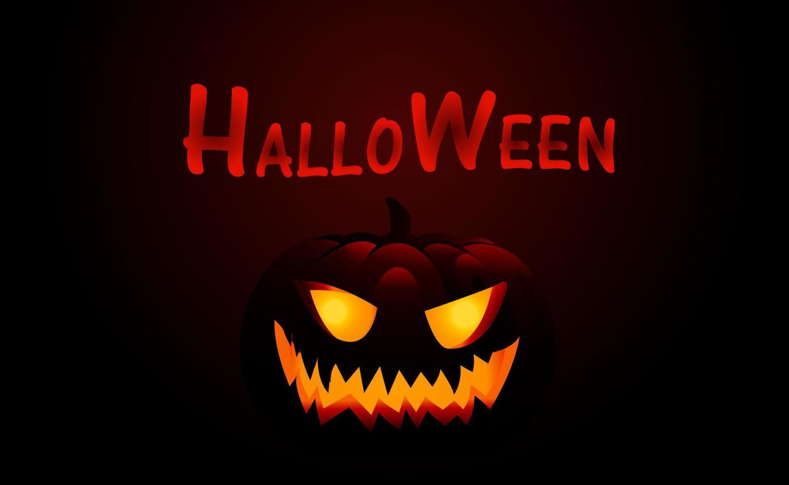 pumpkin and Halloween concept design. Halloween holiday. All Saints' Day vector