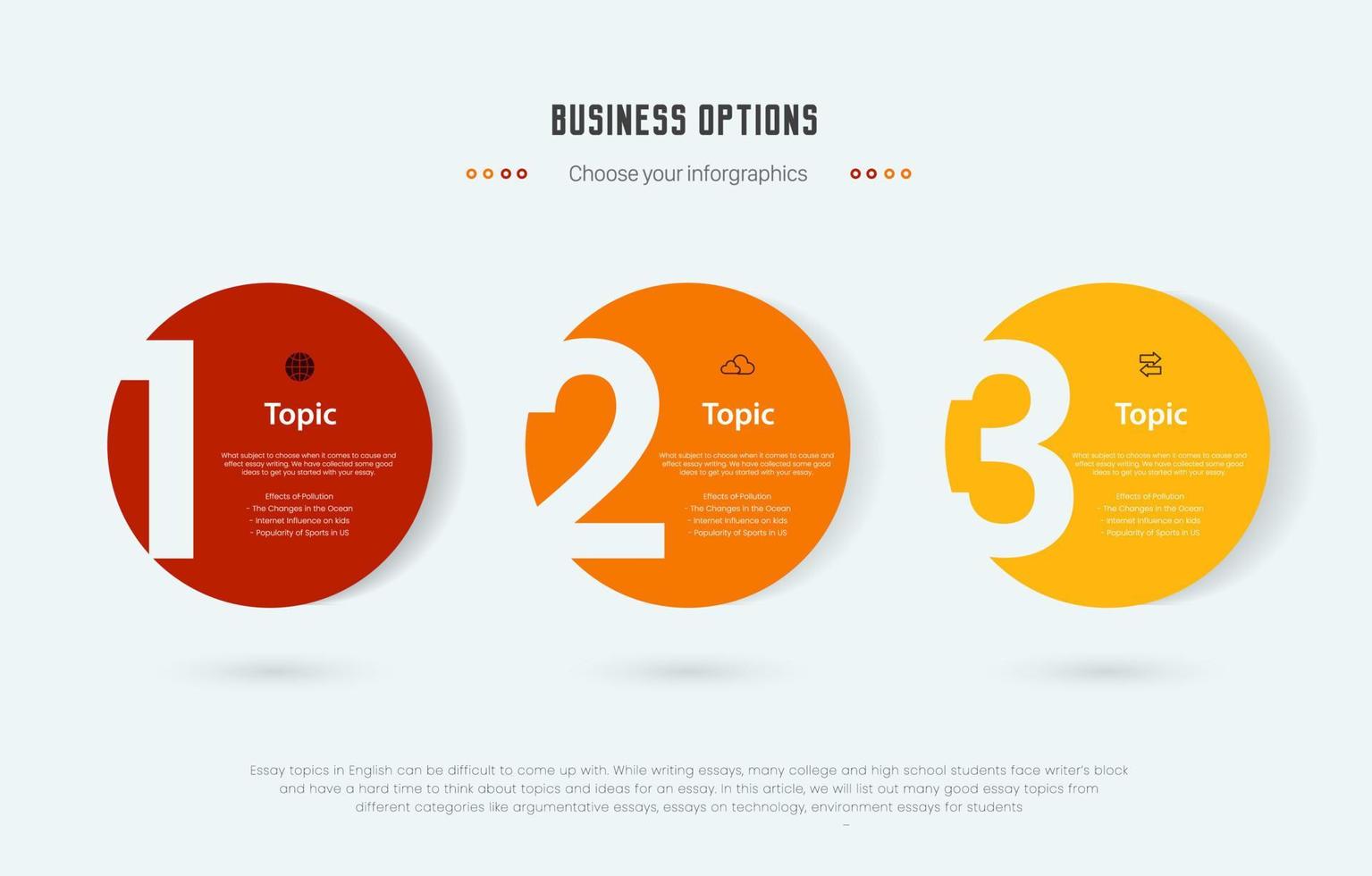 Infographic  five Layout Vector Illustration