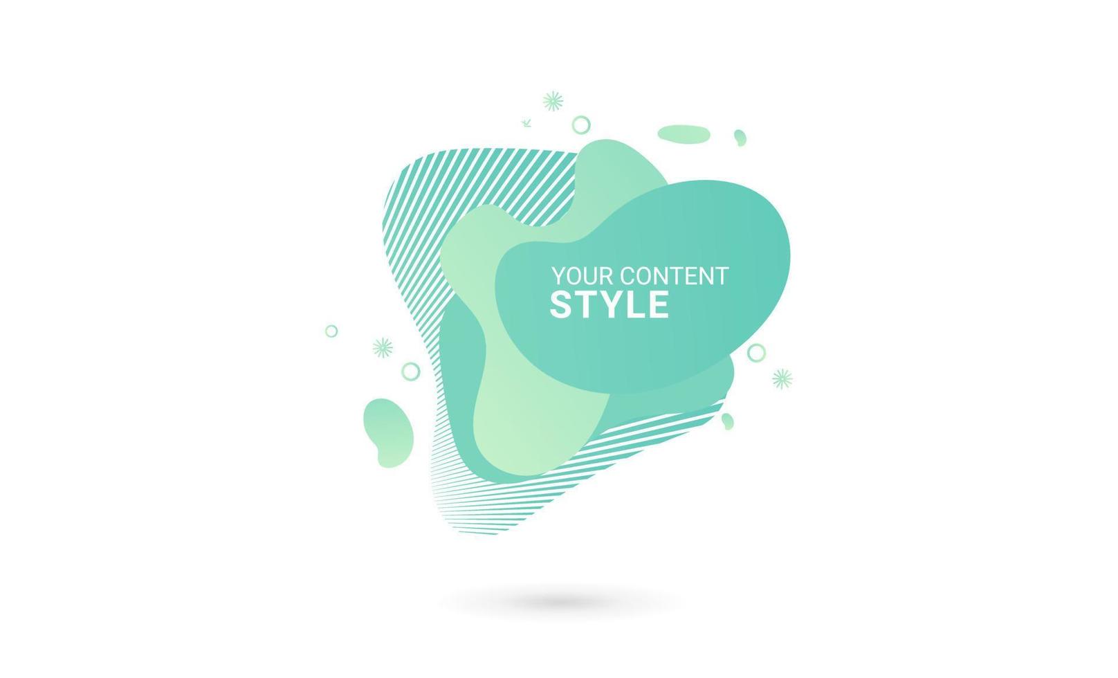 Set of abstract blue gradient elements design and Colorful template banner design with gradient color style template, vector, illustration vector