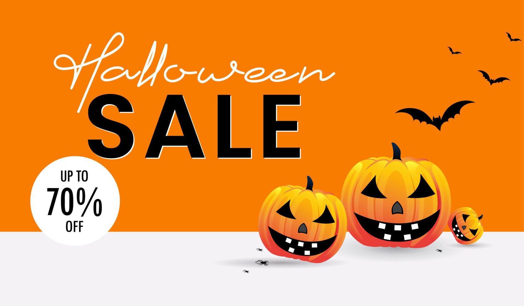 pumpkin and Halloween concept design. Halloween holiday. All Saints' Day vector