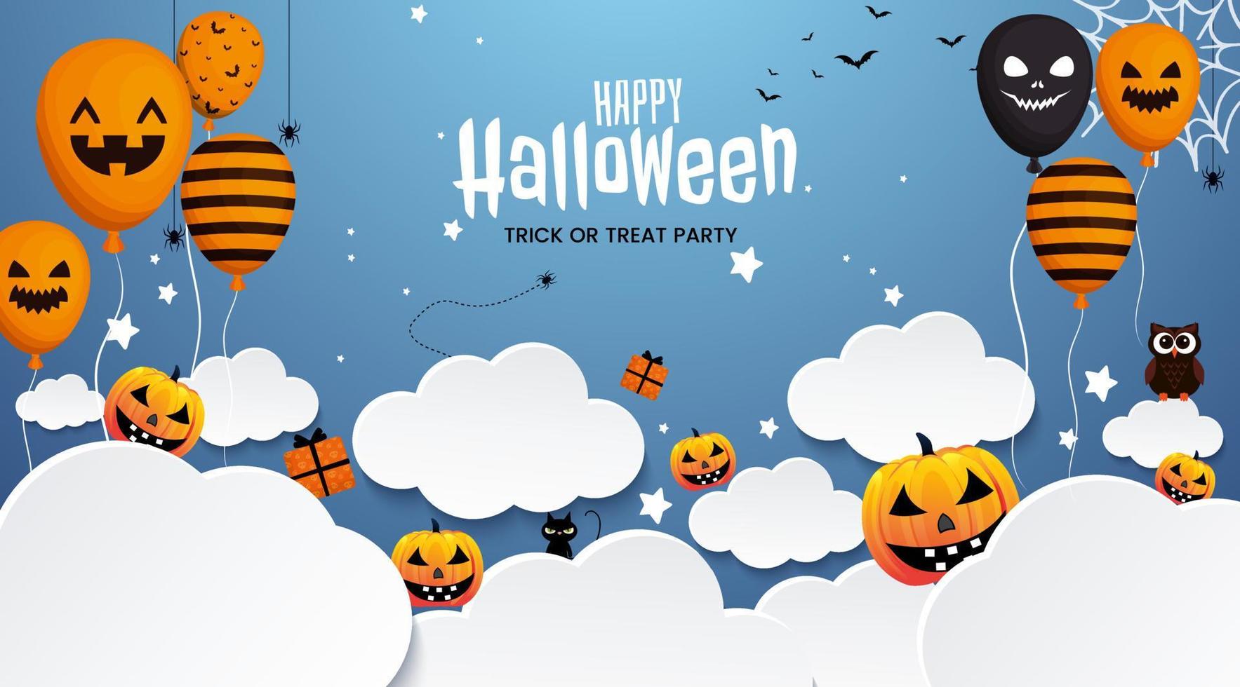 pumpkin and Halloween concept design. Halloween holiday. All Saints' Day vector