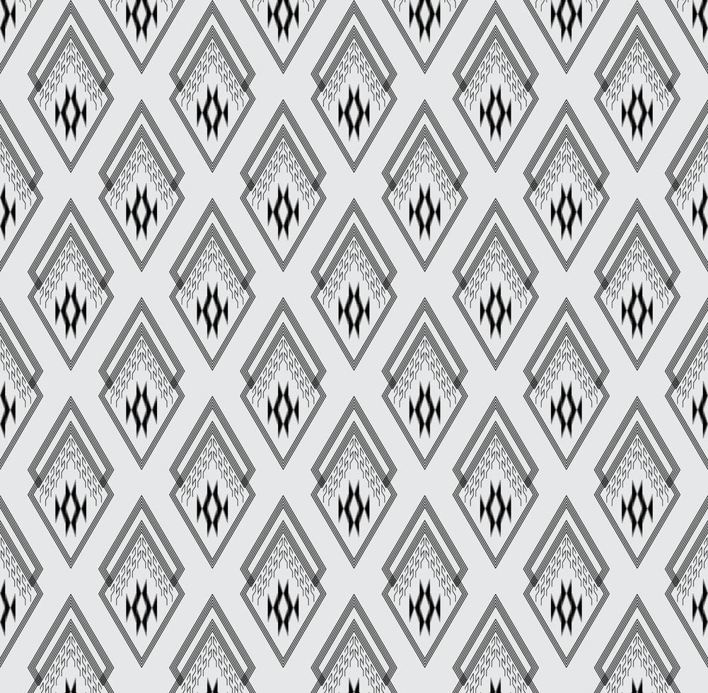 Geometric ethnic texture embroidery design with Dark Blue background design, skirt,carpet,wallpaper,clothing,wrapping,Batik,fabric,sheet white,yellow and pink triangle shapes Vector, illustration vector